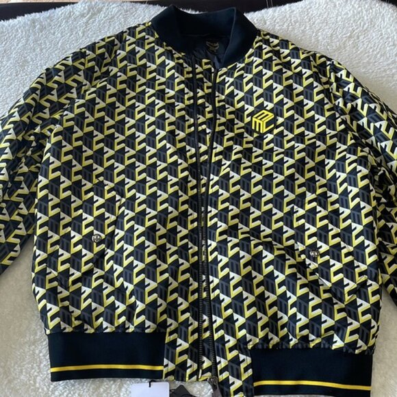 🎁 MCM Men’s Cubic Monogram Print Bomber Jacket - Picture 6 of 10